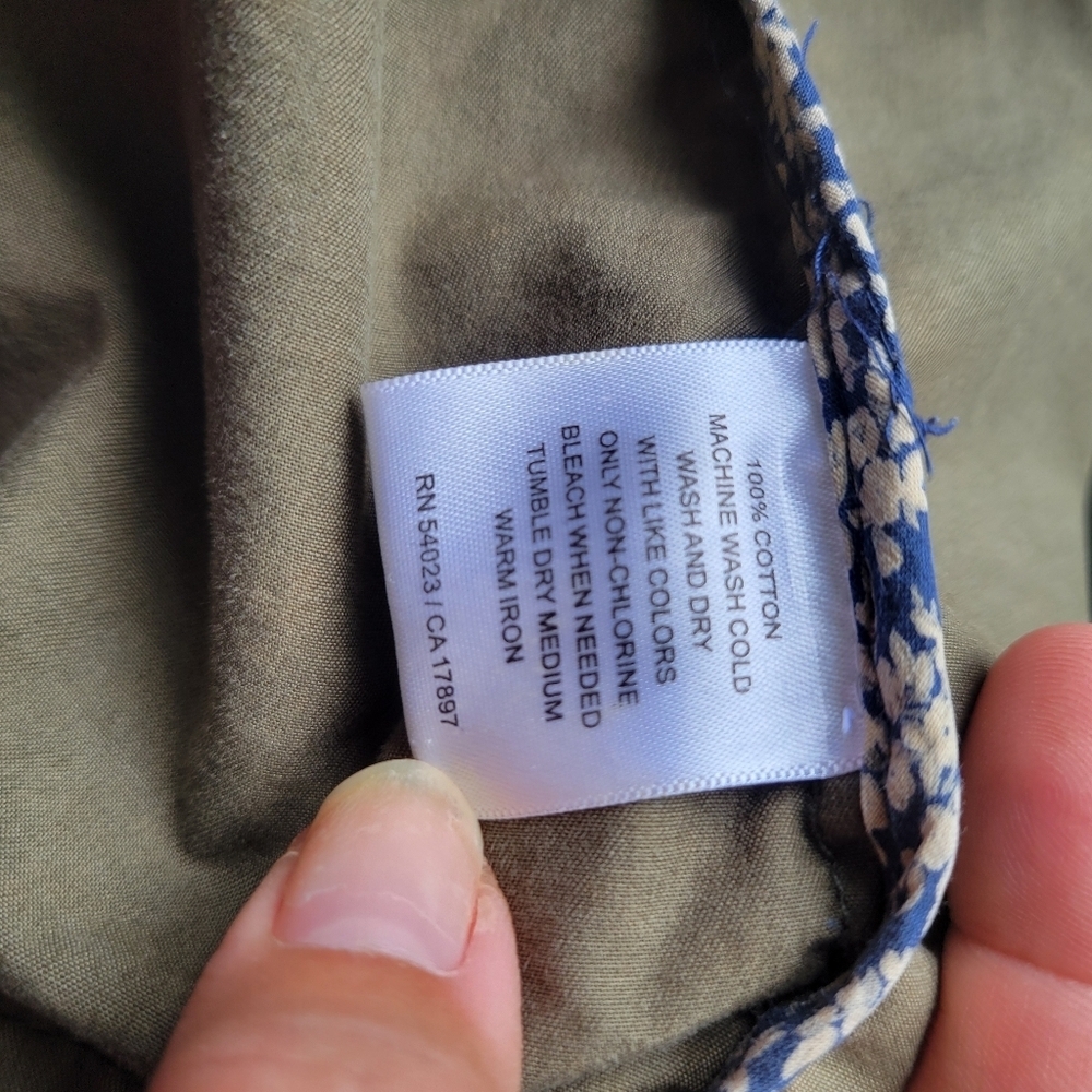 OLD NAVY // one of a kind DIY Hawaiian flag Queen Liliuokalani patch cargo army - Picture 13 of 15